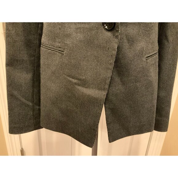 Armani Collezioni Gray & Black Micro Dot Blazer Jacket, Size 8 (US) 44 (IT) - Picture 4 of 10